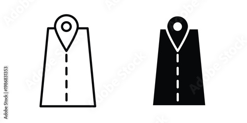 Navigation road trip icon design Illustration set for Projects