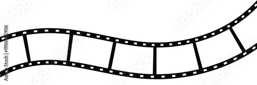 Curved Film Strip Cinema Frame Border