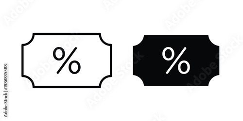 Promo code icon design Illustration set for Projects