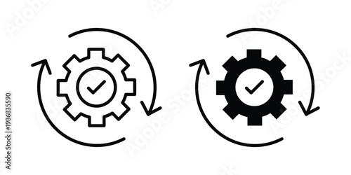 Productivity and efficiency icon design Illustration set for Projects