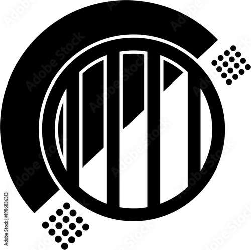 Graphic illustration of abstract symbol