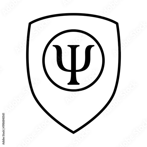 Psychology icon vector. Psychologist Illustration sign. Group therapy symbol or logo.