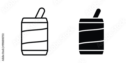 Soda can icon design Illustration set for Projects