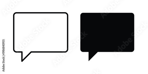 Speech bubble icon design Illustration set for Projects