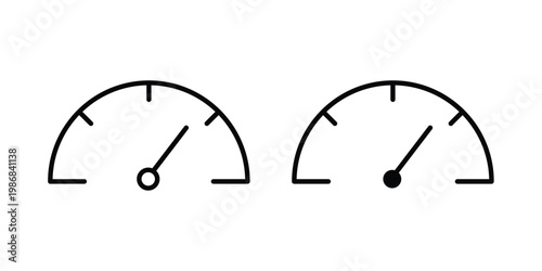 Speedometer icon design Illustration set for Projects
