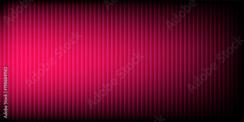 ​Abstract Dark Pink and Black Background with Vertical Glow Lines. Modern Futuristic Neon Gradient Pattern for High-Tech, Gaming, Music Events, Luxury Branding, and Digital Presentation Backdrops.