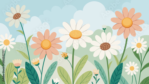 vector illustration of a daisy flower
