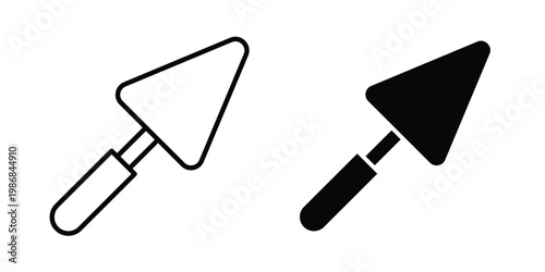 Trowel icon design Illustration set for Projects