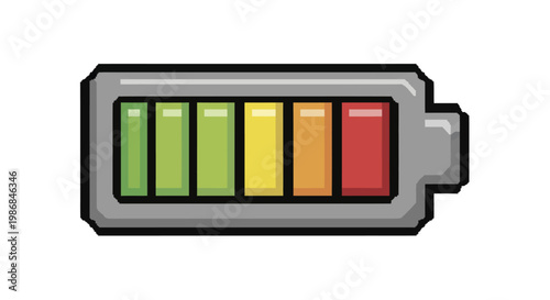 Battery Charge Level Indicator Graphic.
