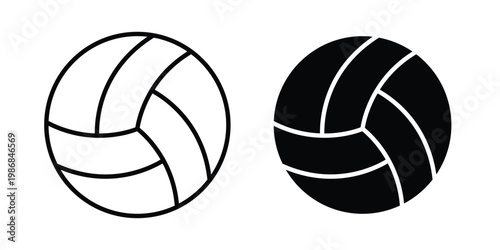 Volleyball icon design Illustration set for Projects