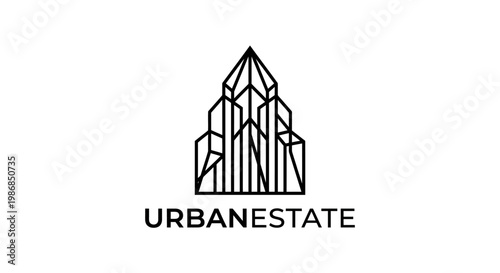 Professional building logo for property developers, real estate agencies, and construction companies.