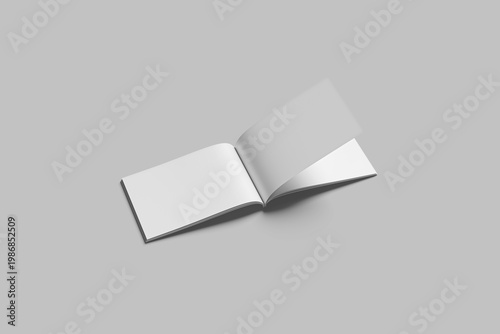 Blank A4 Landscape Magazine Mockup