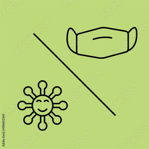 Concept of viral protection and preventive healthcare measures against pandemic and diseases.