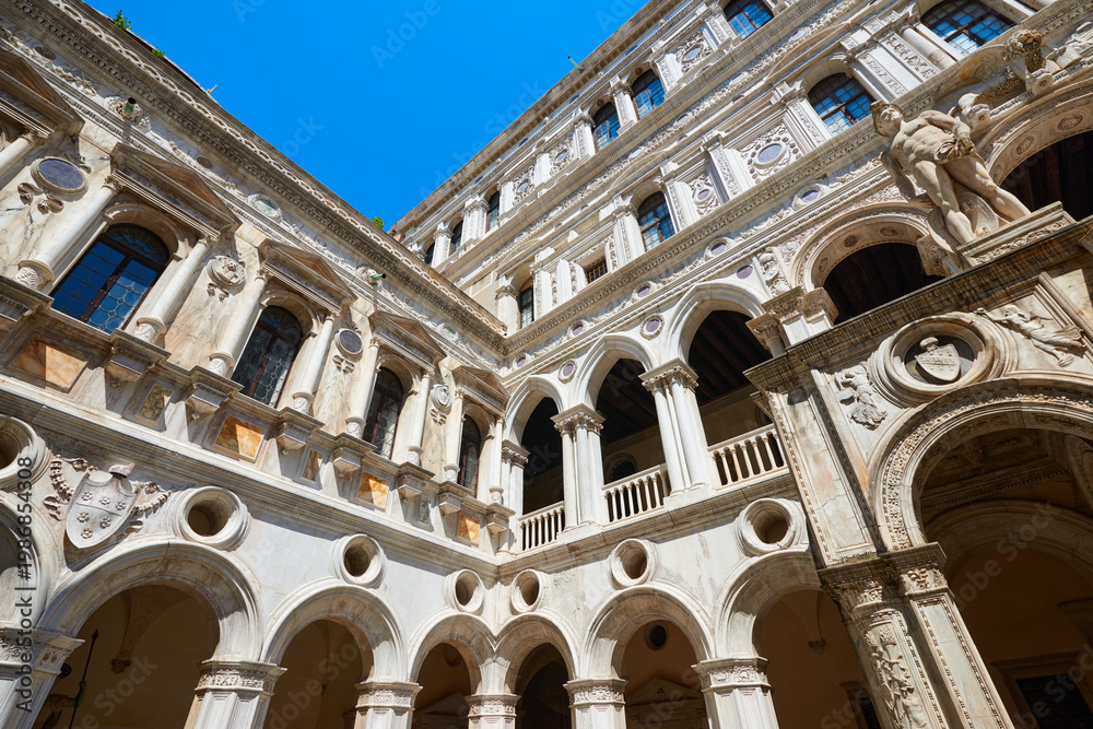 Obraz premium Grand staircases in the Doge's Palace in Venice, Italy.