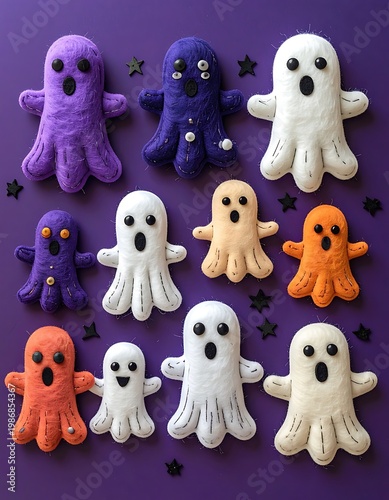 Festive felt ghosts!