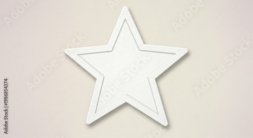 Clean Lines, Simple Star: A 3D Render