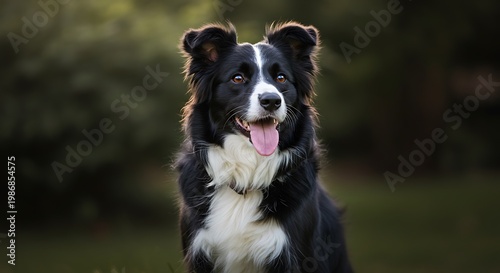 Border Collie: Golden Hour Gaze