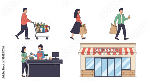 Supermarket Shopping and Customers