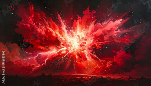 Fiery cosmic explosion (6)