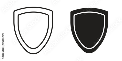 Durable icon design. Editable outlined stroke and solid symbols