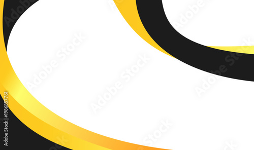 Black gold elegance with curved lines shimmer on white, a luxurious background for sophisticated designs. Perfect for high-end branding projects.