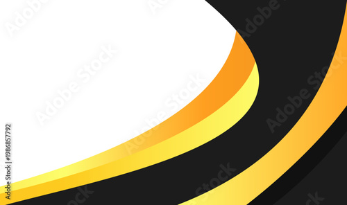 Black gold modern abstract design on white background. Perfect for luxury branding, elegant decor, or sophisticated marketing materials.