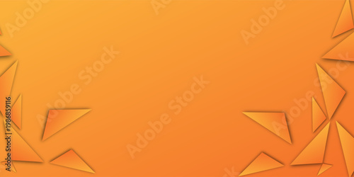 Abstract orange background with triangles. Vector illustration. Can be used for your design