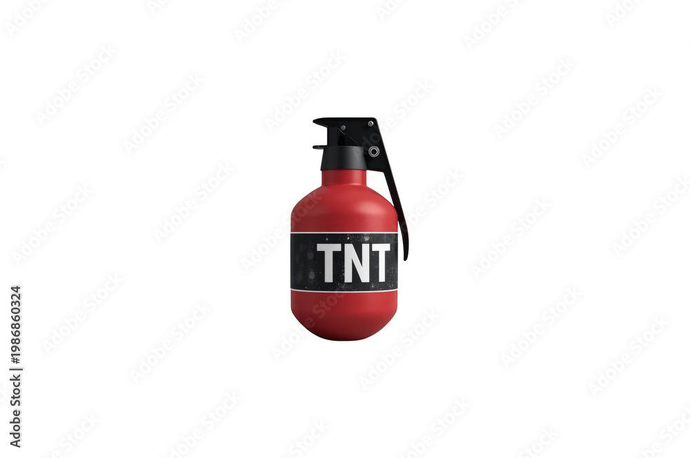 Obraz premium Red hand grenade with tnt label