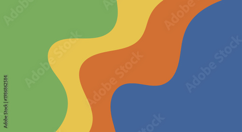 Abstract Wavy Colorful Background Design.