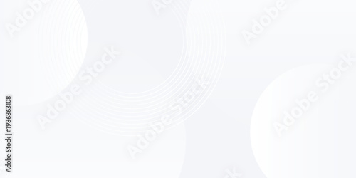 White abstract background with shapes