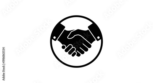 Handshake agreement and partnership concept.