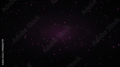 Dust particles floating gently in dark space background subtle motion abstract cinematic background footage.
