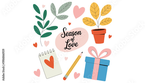 A heartwarming illustration of love and gift giving in the season of love