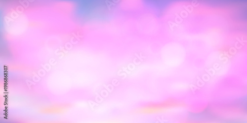 Dreamy pastel rainbow background with soft pink sky gradient, perfect for princess-themed designs, fairy tales, and cute candy-colored fantasy projects with magical bokeh effects.