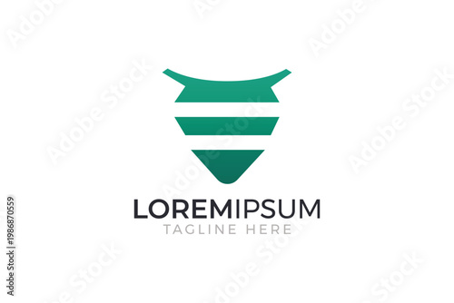 Modern coconut logo coconut icon