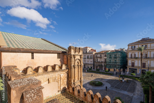 Views of Palermo historic city architecture and urban life - Palermo, Sicily, Italy – November 14, 2025