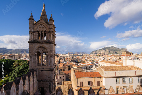 Views of Palermo historic city architecture and urban life - Palermo, Sicily, Italy – November 14, 2025