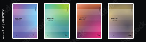 Gradient Background Vector Template Presentation Website Social Media App Branding Flyer Poster