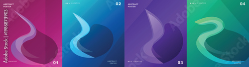 Abstract Gradient Vector Poster Design Background Template Banner Flyer Social Media Presentation Website App UI Branding