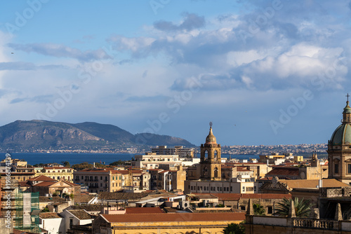 Views of Palermo historic city architecture and urban life - Palermo, Sicily, Italy – November 14, 2025