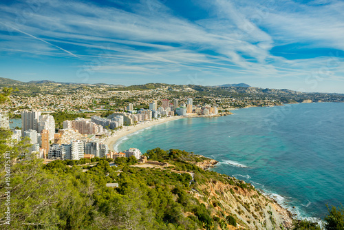 Calpe (Calp), Spain. Penon de Ifach natural park view