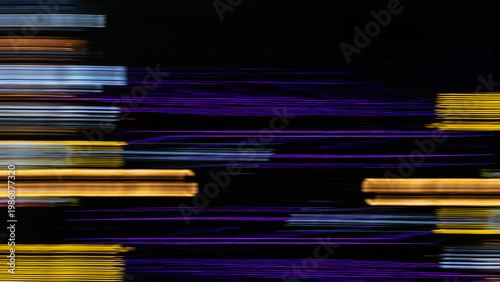 Speed light effect, light streak artwork, This aesthetic is commonly associated with digital error art, cyberpunk themes, or long-exposure photography of moving lights