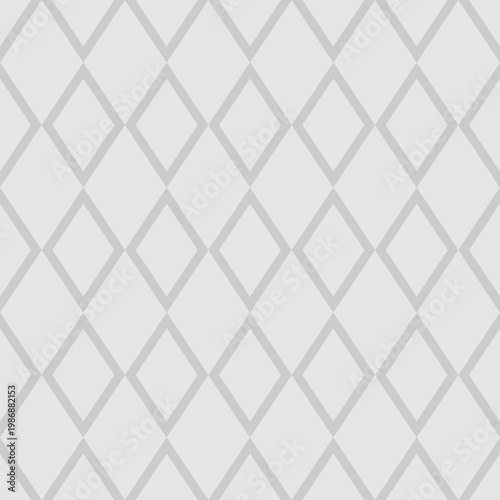 Seamless Grey and White Minimalist Geometric Diamond vector Pattern Background for Modern Interior Design and Digital Wallpapers
