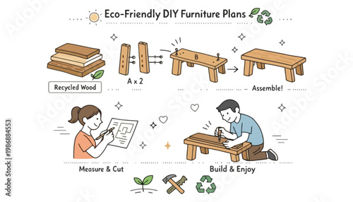 Eco friendly DIY furniture plans for a sustainable home workshop