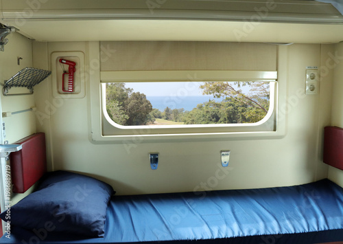 interior of a modern train