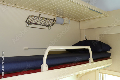 bed in an Asian train