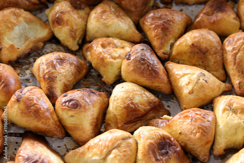 fresh baked samosa