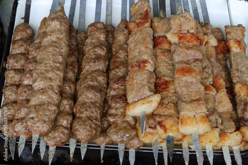 grilled meat on the grill