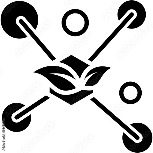 Antioxidants glyph icon