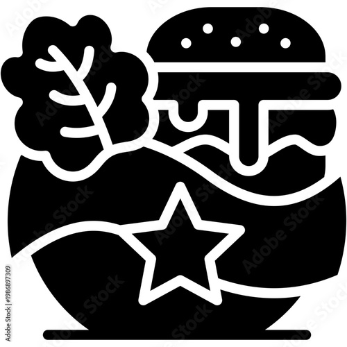 Superfoods glyph icon